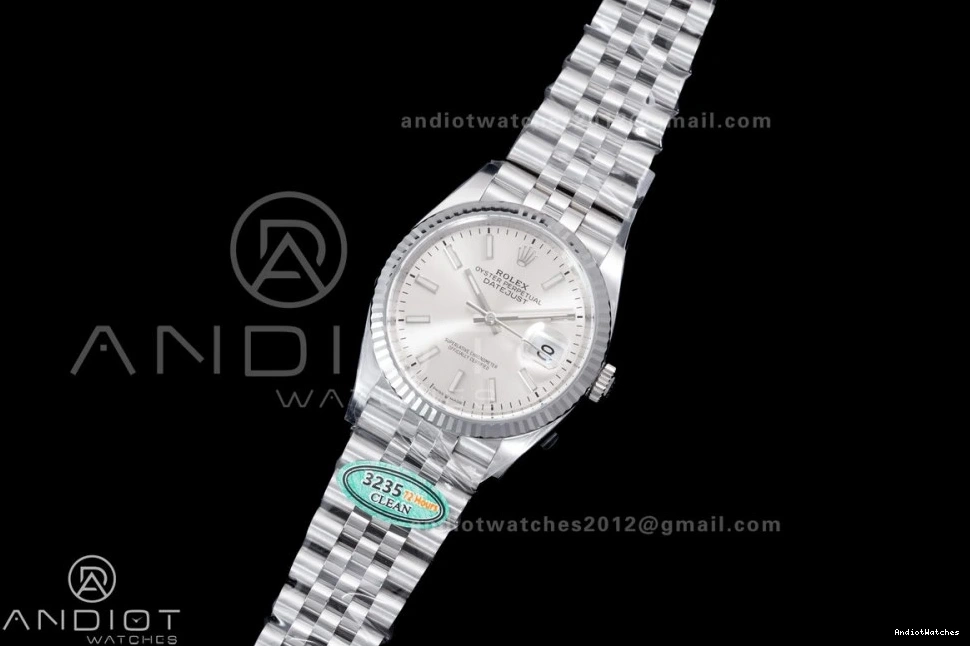 Stick 904L Best Silver 568 on 126234 Dial Jubilee DateJust 1:1 Edition Bracelet Clean SH Steel WellDesigned 36 0116